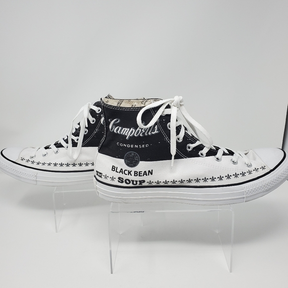 Andy Warhol Black Bean Converse - Picture 2 of 5